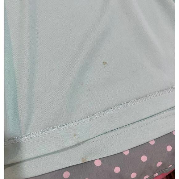 Mikarose Mint with White Polka Dots Short Sleeve Dress - Women's Size XS - Picture 8 of 10